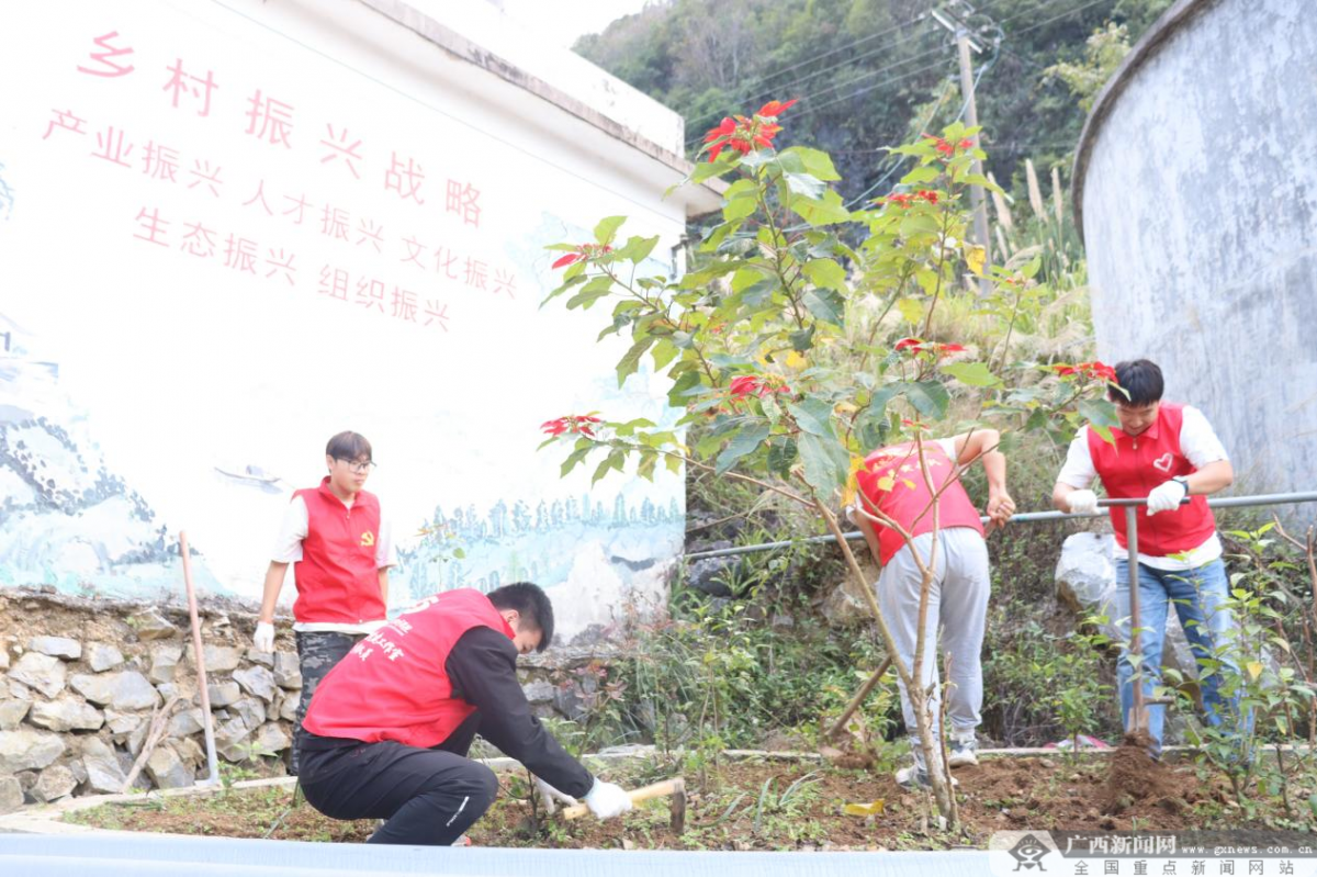 南宫NG28官网广西建院师生化身“美容师” 打造乡村高“颜值”(图2)